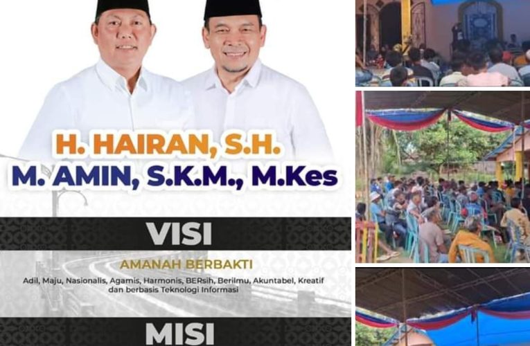 Cabup Hairan Ungkapkan Program Unggulan, Ribuan Masyarakat Renah Mendalu Siap Menangkan Hairan-Amin