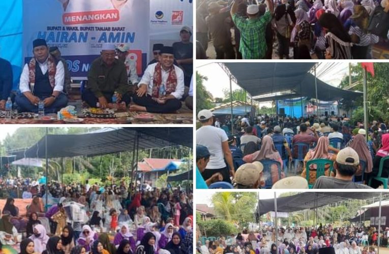 Luar Biasa Tingginya Antusias Masyarakat Bunga Tanjung Hadiri Kampanye Hairan-Amin