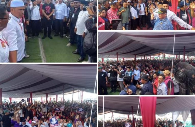 Diiringi Tarian Sekapur Sirih, Ribuan Masyarakat Kualatungkal Sambut Kedatangan Kaesang Pangarep