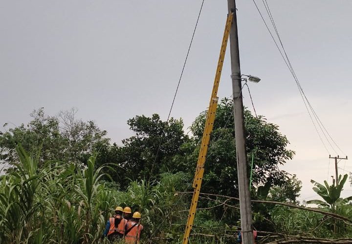 Tangani Gangguan Akibat Cuaca Ekstrem di Baturaja PLN Gerak Cepat