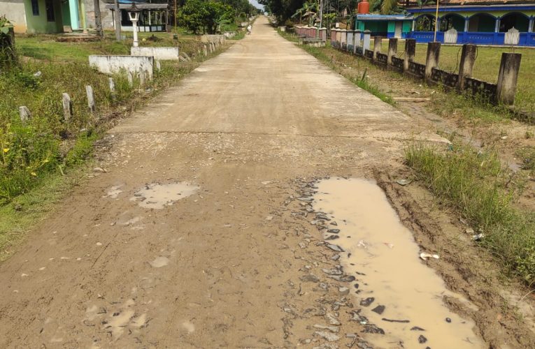 Luar Biasa Empat Titik Pembagunan Desa Rejo Mulyo Sudah Selesai Kok Pihak Kontraktor Belum Dibayar
