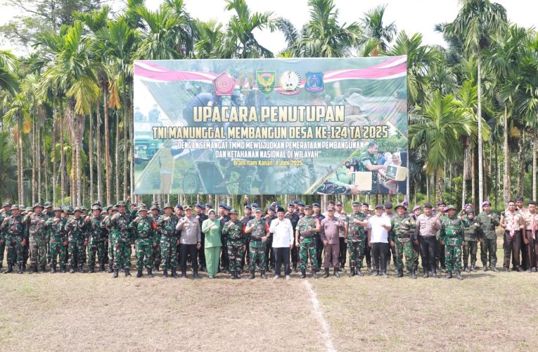 Bupati Tanjab Barat Resmi Tutup TMMD ke-124, Apresiasi Diberikan untuk Semua Pihak