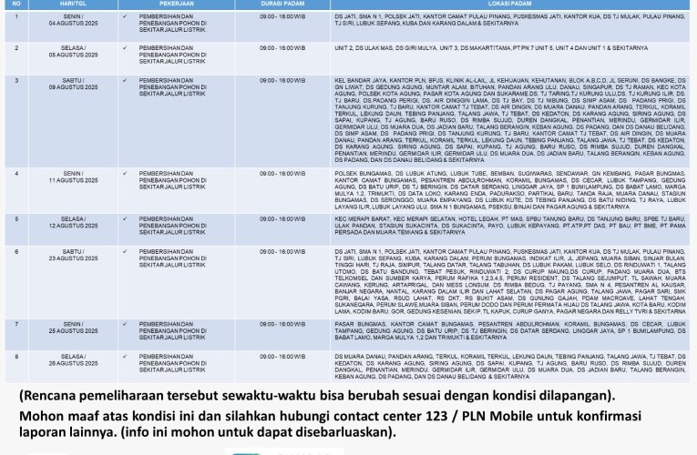 PLN UPL Lembayung lakukan pemeliharaaan jaringan Listrik
