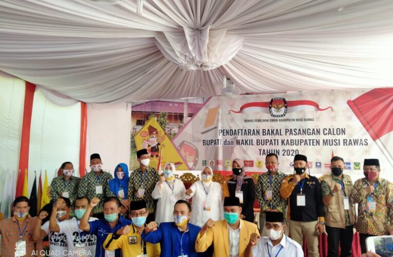 KPU Mura menerima pendaftaran calon Bupati dan wakil Bupati kabupaten Musi Rawas pasangan Ratna Mahmud & Suwarti