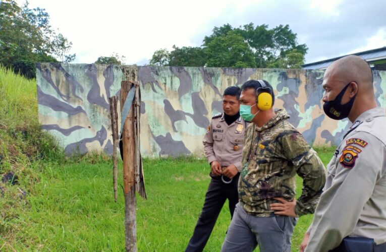 Polres Mura Gelar Latihan Menembakkan