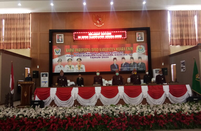 Gubernur Sumatra Selatan Herman Deru Ucapkan Selamat Ulang Tahun Kepada Kabupaten Muara Enim Yang Ke-74, Terus Tingkatkan Prestasi.