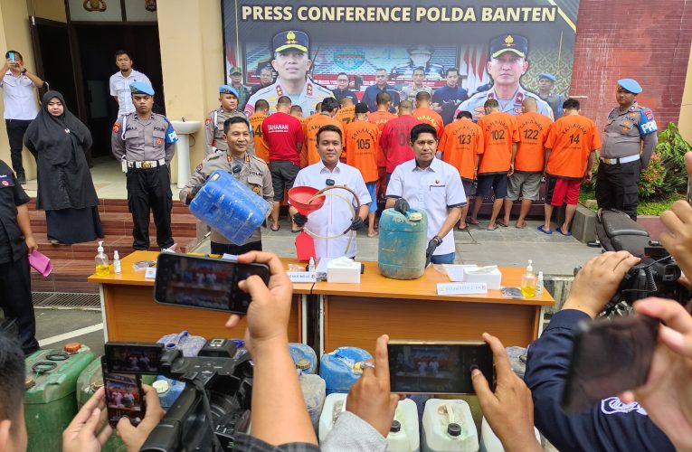 Polda Banten Ungkap 11 Kasus Penyalahgunaan BBM Subsidi, Ribuan Liter BBM Subsidi di Sita